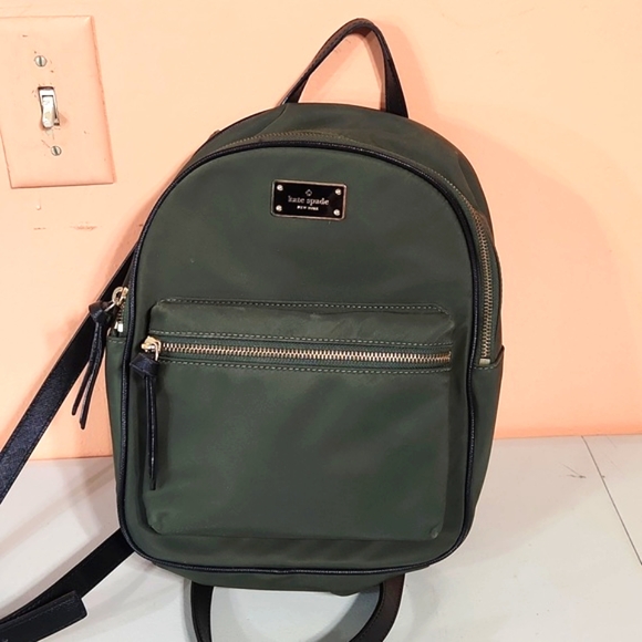 Kate Spade New York Olive Green Backpack - Picture 9 of 13